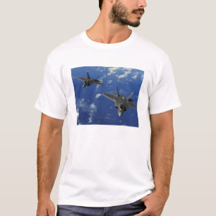 T-shirts Raptores da força aérea de E.U.F-22 em vôo pert