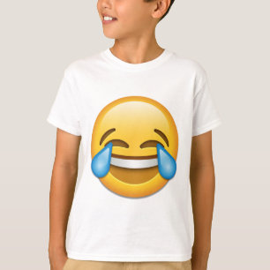T-shirts Rasgos do emoji da alegria engraçados