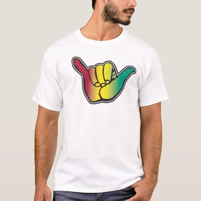 T-shirts Rasta Shaka (Frente)