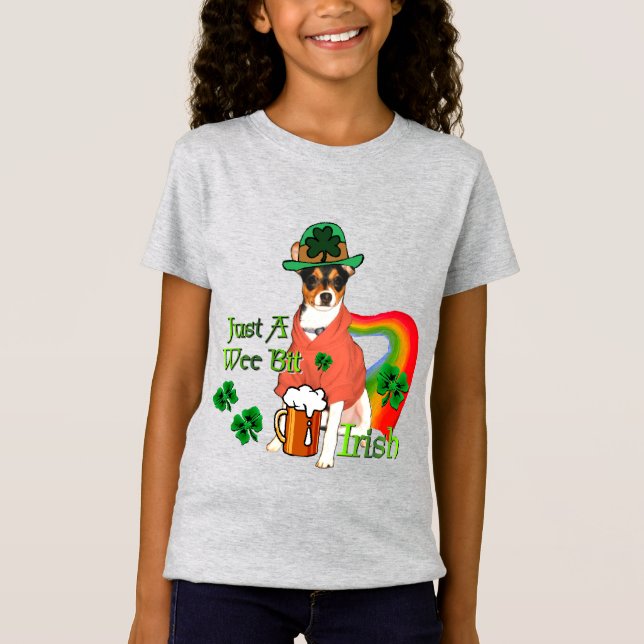T-shirts Rat Terrier St Patricks (Frente)