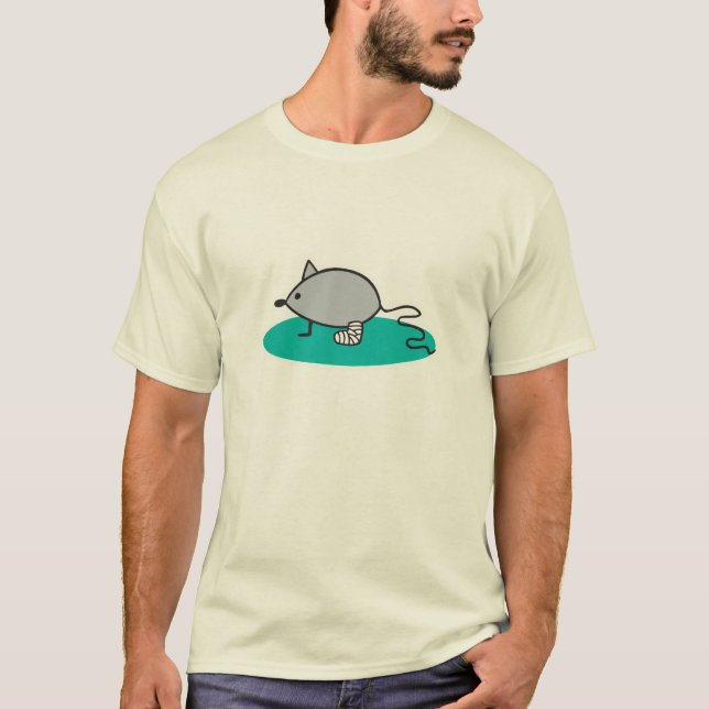 T-shirts rato bobo com perna quebrada (Frente)