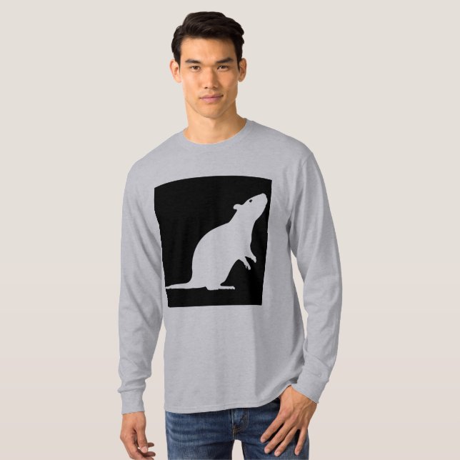 T-shirts Rato de muitas cores (Frente Completa)