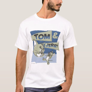 T-shirts Rato Tom e Jerry Scaredey
