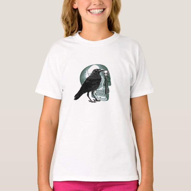 T-shirts Raven Steals Skeleton Key (Frente)