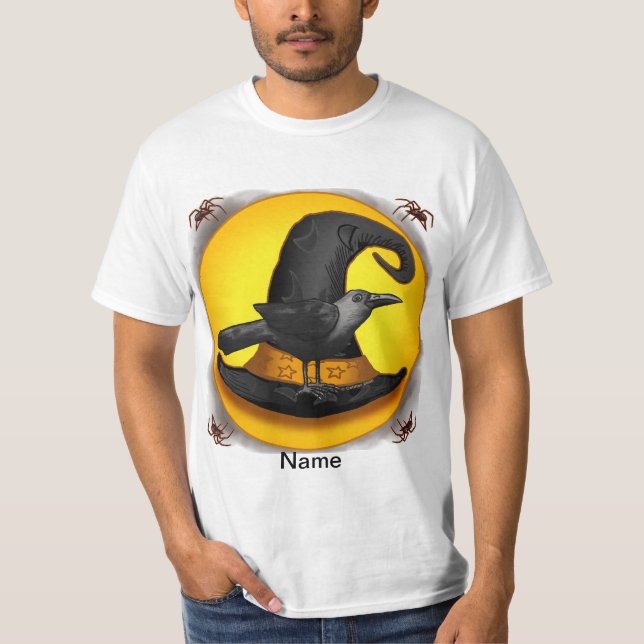 t-shirts Raven Witch Hat (Frente)