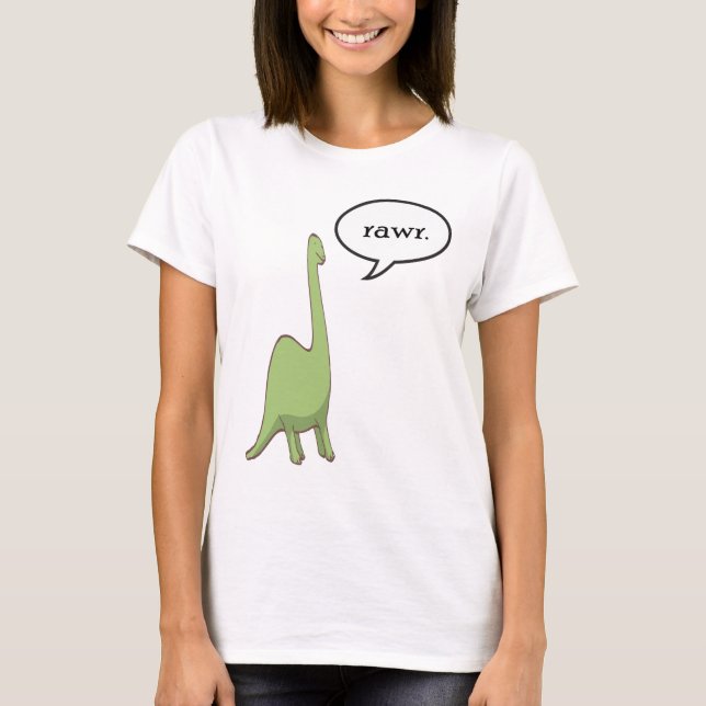 T-shirts Rawr do dinossauro! (Frente)