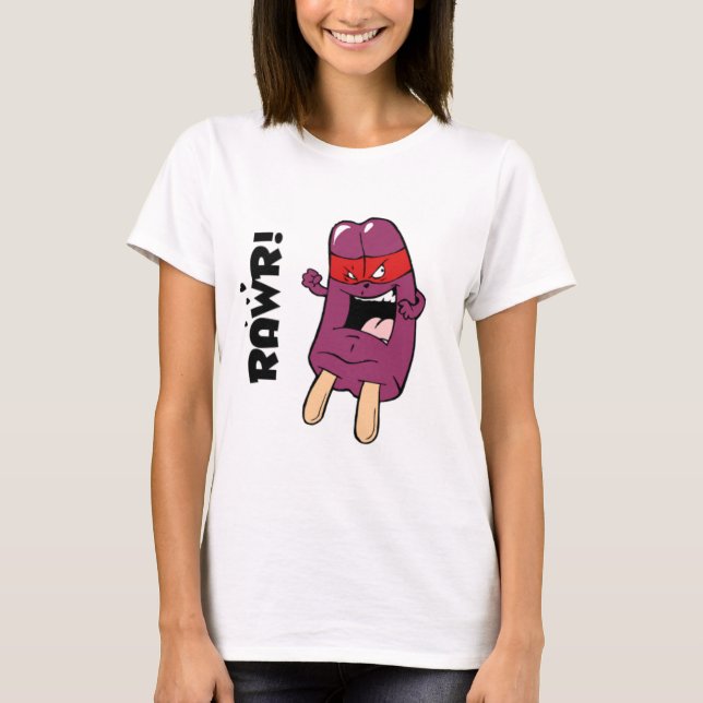T-shirts RAWR! Gelado de Ninja (Frente)
