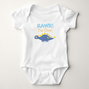 T-shirts Rawr, sou um, dinossauro fofo para bebês