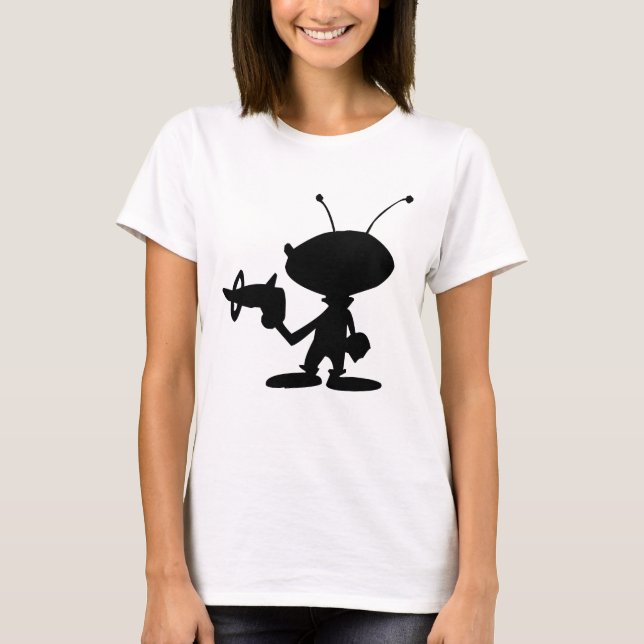 T-shirts Raygun estrangeiro (Frente)