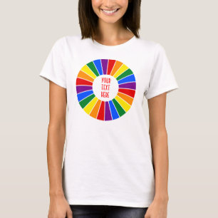 T-shirts RAYS DO BOTÃO RAINBOL + sinal ou texto