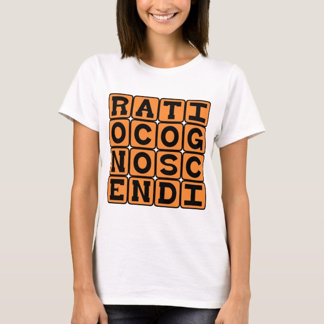 T-shirts Razão Cognoscendi, O Fundamento do Conhecimento (Frente)