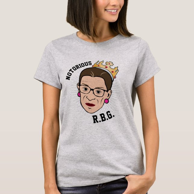 T-shirts RBG notórios - Ruth Bader Ginsburg -- (Frente)