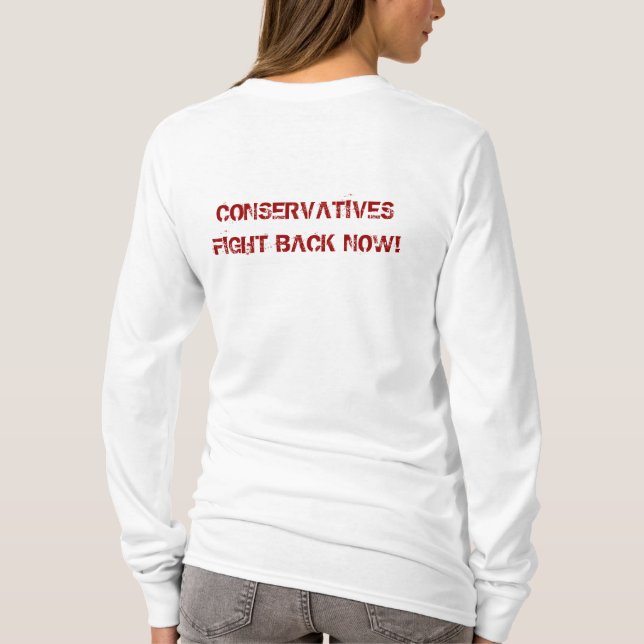 T-SHIRTS REAGAN, CONSERVADORES UNE-SE (Verso)