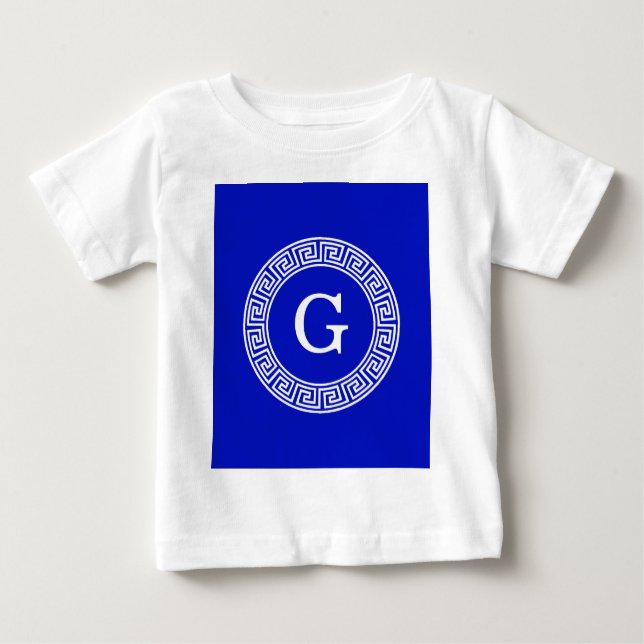 T-shirts Real Azul Wt Chave Grega Rnd Frame Monograma Inici (Frente)