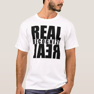 T-shirts Real reconheça o T branco real