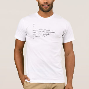T-shirts reality.sys corrompido