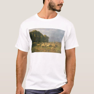 T-shirts Rebanho dos carneiros em uma paisagem