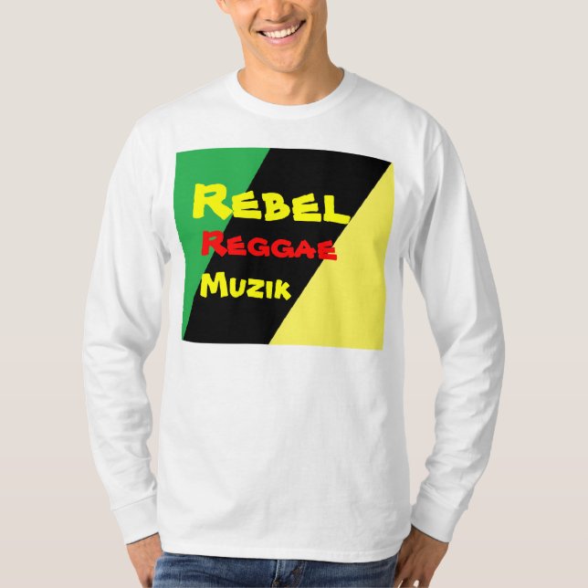 t-shirts Rebel reggae muzik (Frente)