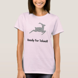 T-shirts Rebelde Pronta Para Descolagem