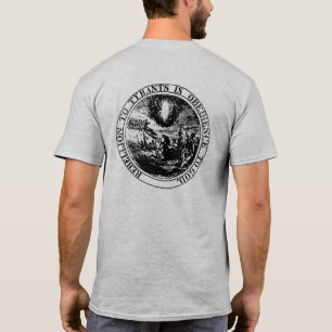 T-shirts Rebelião na parte traseira