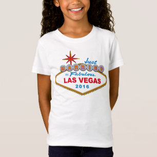 T-shirts Recem casados Em Fabulosa Las Vegas 2016 (Sinal)