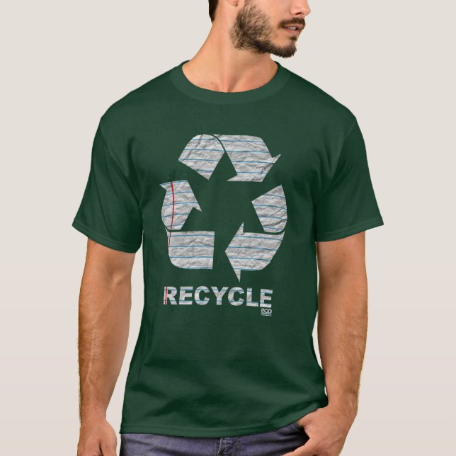 T-shirts Reciclar do caderno (Frente)