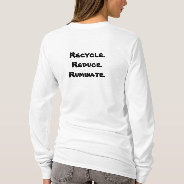 T-shirts Reciclar do girafa (Verso)