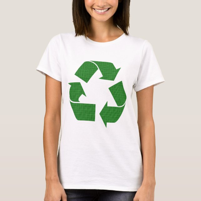 T-shirts reciclar xadrez (Frente)