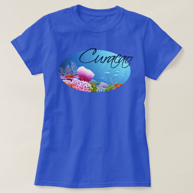 T-shirts Recife de Curacao (Frente do Design)