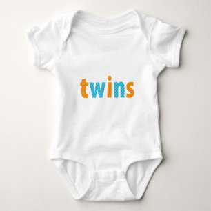 T-shirts RECOLHA DE GÊMEOS - rapazes {laranja + aqua}