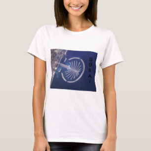 T-shirts Recurso árabe da Palma-Ilha de Dubai dos emirados