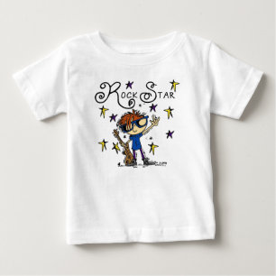T-shirts Red Boy Rock Star