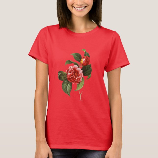 T-shirts Red Camellia, 1833 (Frente)