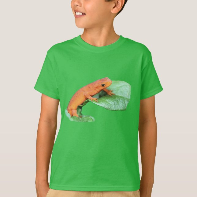T-shirts Red Eft Orange Salamanders Nature (Frente)