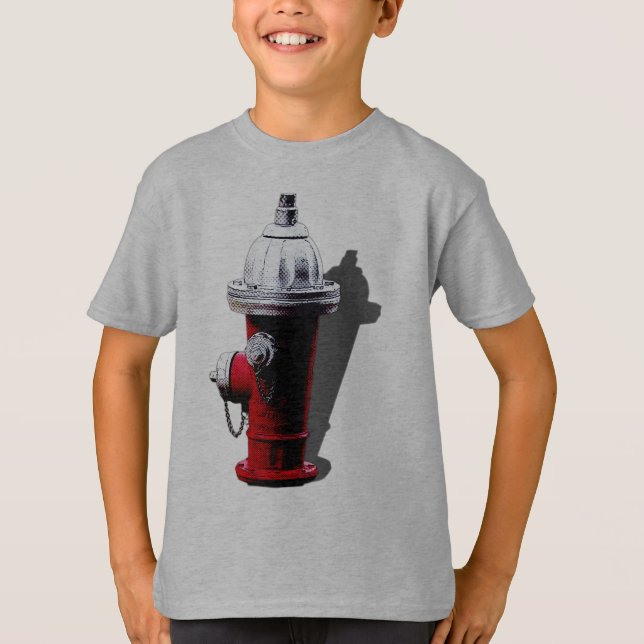T-shirts Red Fire Hydrant New York Tshirt (Frente)