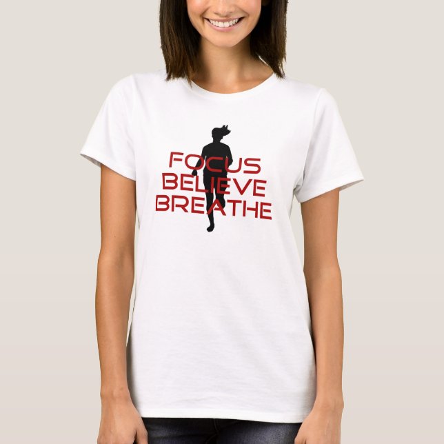 T-shirts Red Focus Acredite em Breathe (Frente)