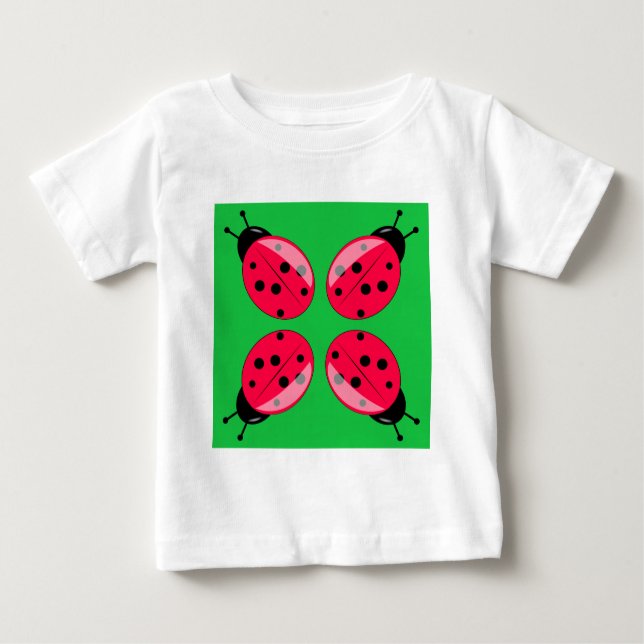 T-shirts Red Ladybugs (Frente)