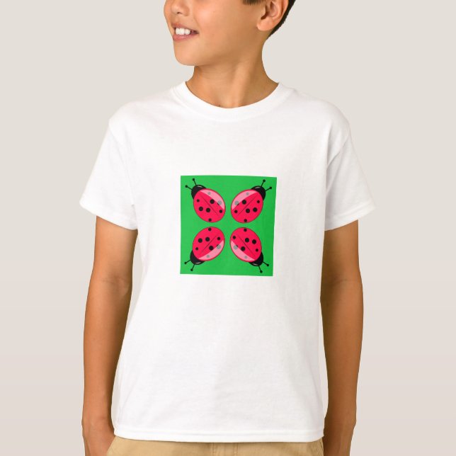 T-shirts Red Ladybugs (Frente)