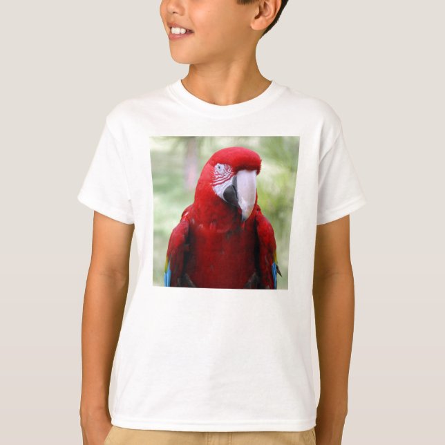 T-shirts red-macaw10x10 (Frente)