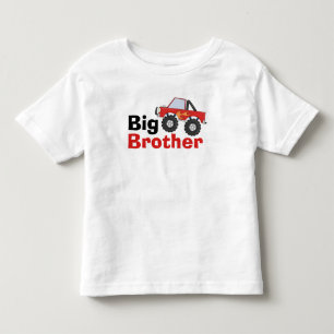 T-shirts Red Monster Truck Big Brother