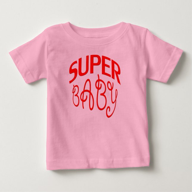 T-shirts Red super bebê (Frente)