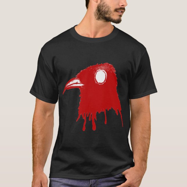 T-shirts [Red_Toxic_Crow] - preto (Frente)