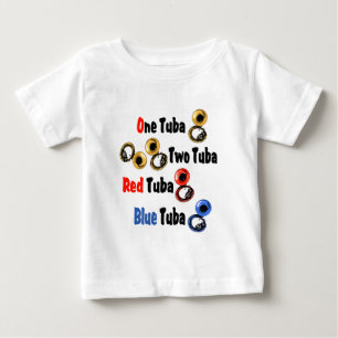 T-shirts Red Tuba Blue Tuba