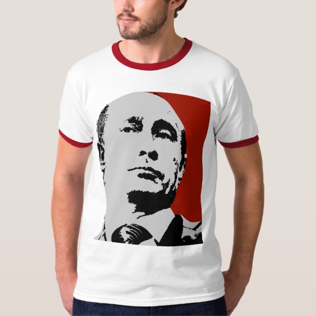 T-shirts Red Vladimir Putin (Frente)