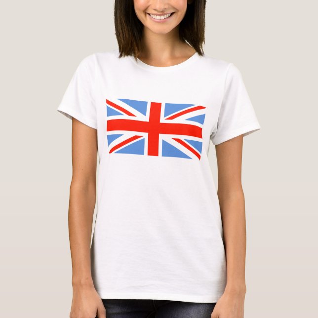 T-shirts Red White e Blue Union Jack UK Flag (Frente)