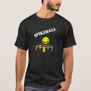 T-shirts Rede engraçada de Spikeball com arte da cara do