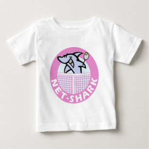 T-shirts rede-tubarão-cor-de-rosa