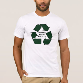 T-shirts Reduza o Twofer do reciclar reusar das senhoras