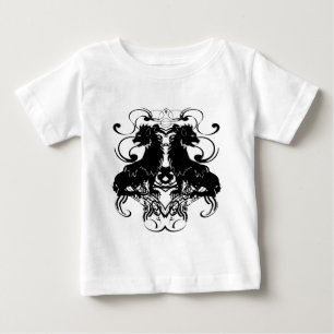 T-shirts Reelaboração de Leões Vintage com Espirais