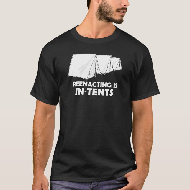 T-shirts Reenacting é intenções - cores escuras (Frente)